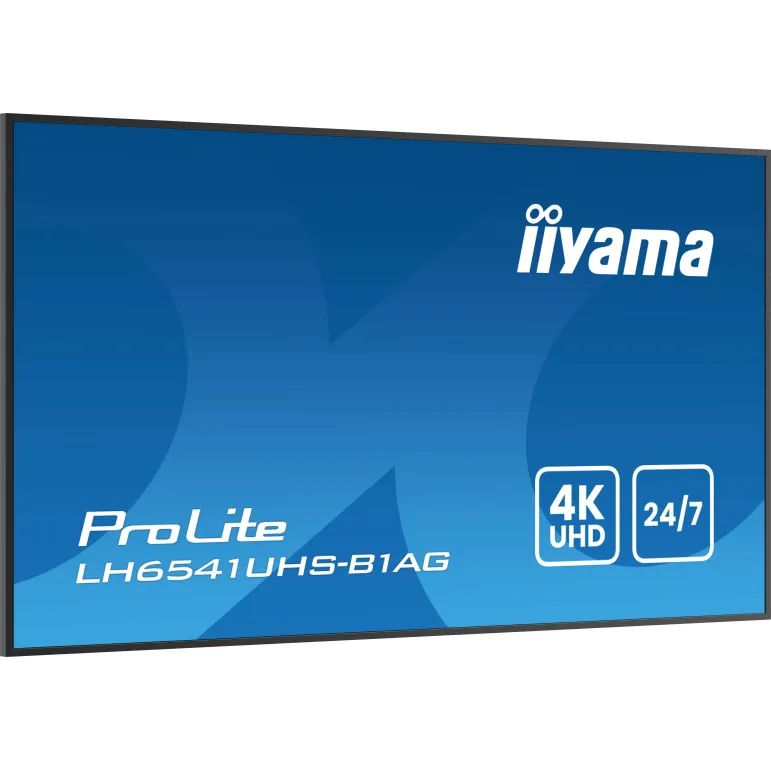 iiyama LH6541UHS-B1AG visualizzatore di messaggi 163,8 cm (64.5") LCD 500 cd m² 4K Ultra HD Nero 24 7