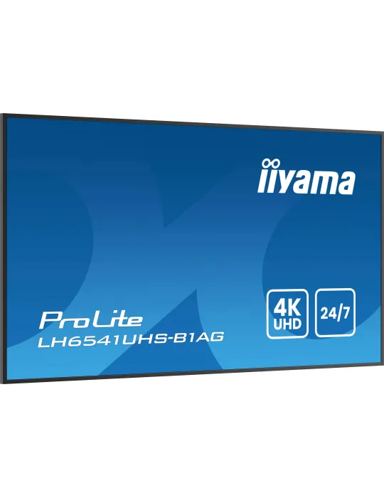 iiyama LH6541UHS-B1AG visualizzatore di messaggi 163,8 cm (64.5") LCD 500 cd m² 4K Ultra HD Nero 24 7