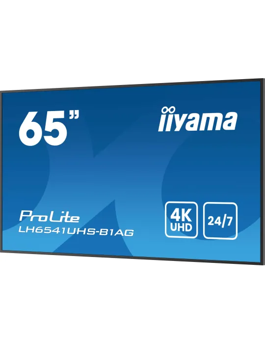 iiyama LH6541UHS-B1AG visualizzatore di messaggi 163,8 cm (64.5") LCD 500 cd m² 4K Ultra HD Nero 24 7