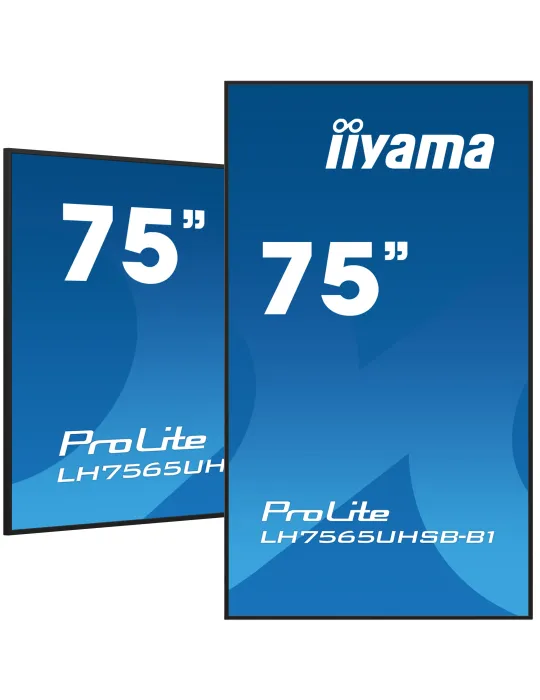 iiyama LH7565UHSB-B1 visualizzatore di messaggi Design chiosco 189,2 cm (74.5") LED Wi-Fi 800 cd m² 4K Ultra HD Nero Processore