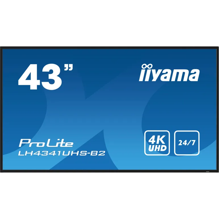 iiyama LH4341UHS-B2 visualizzatore di messaggi 108 cm (42.5") LCD 500 cd m² 4K Ultra HD Processore integrato Android 8.0 24 7