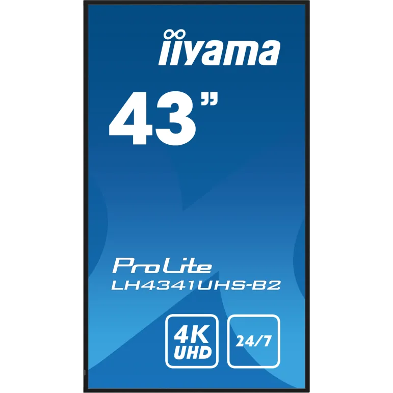 iiyama LH4341UHS-B2 visualizzatore di messaggi 108 cm (42.5") LCD 500 cd m² 4K Ultra HD Processore integrato Android 8.0 24 7