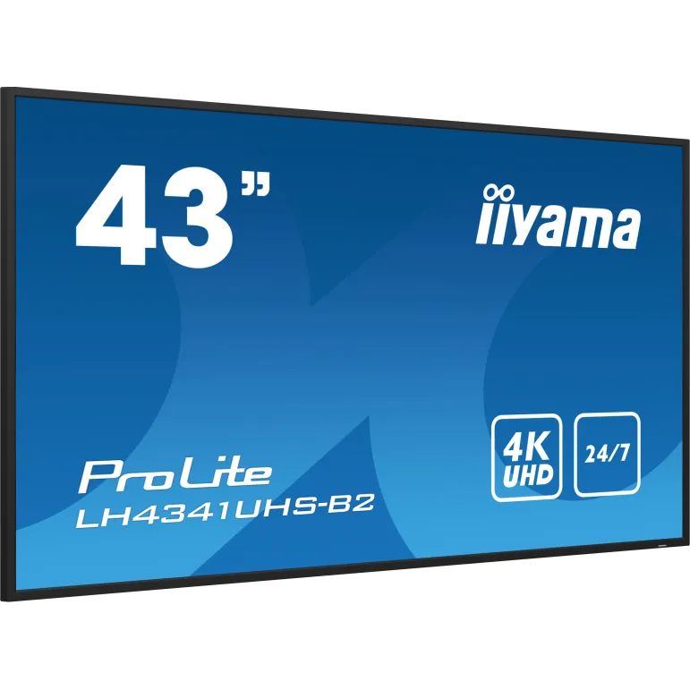 iiyama LH4341UHS-B2 visualizzatore di messaggi 108 cm (42.5") LCD 500 cd m² 4K Ultra HD Processore integrato Android 8.0 24 7