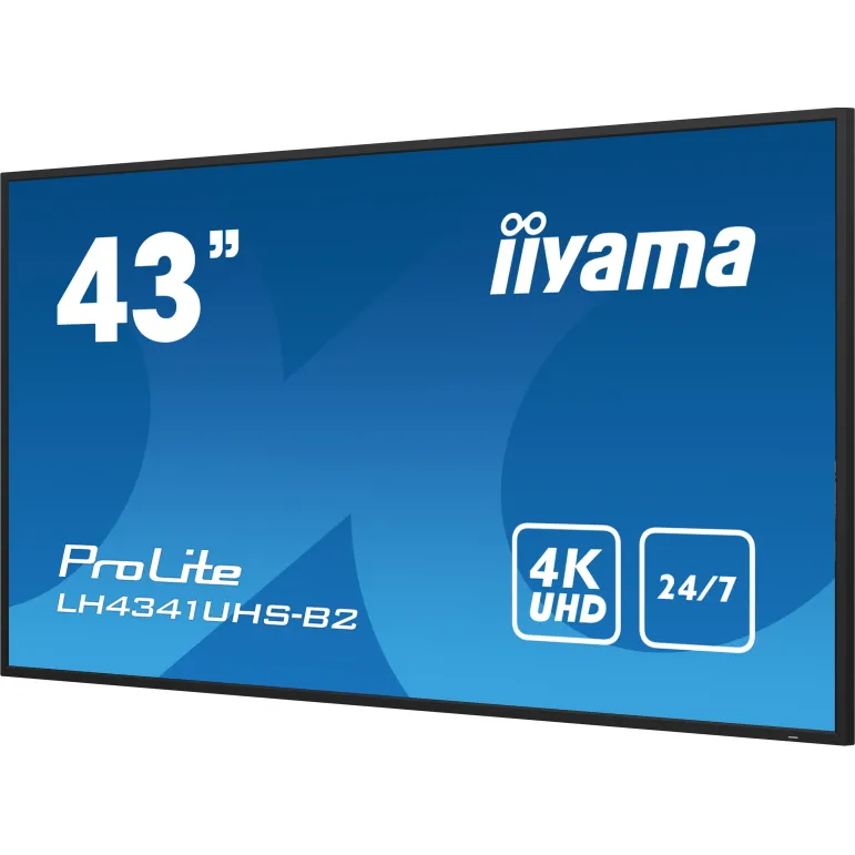 iiyama LH4341UHS-B2 visualizzatore di messaggi 108 cm (42.5") LCD 500 cd m² 4K Ultra HD Processore integrato Android 8.0 24 7