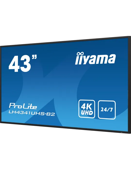 iiyama LH4341UHS-B2 visualizzatore di messaggi 108 cm (42.5") LCD 500 cd m² 4K Ultra HD Processore integrato Android 8.0 24 7