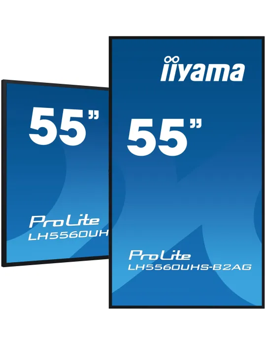 iiyama LH5560UHS-B2AG visualizzatore di messaggi Pannello A digitale 138,7 cm (54.6") LED Wi-Fi 500 cd m² 4K Ultra HD Nero