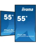 iiyama LH5560UHS-B2AG visualizzatore di messaggi Pannello A digitale 138,7 cm (54.6") LED Wi-Fi 500 cd m² 4K Ultra HD Nero