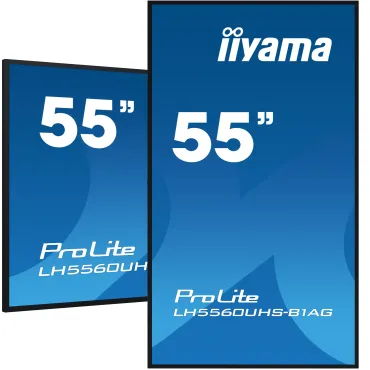 iiyama LH5560UHS-B1AG visualizzatore di messaggi Pannello A digitale 138,7 cm (54.6") LED Wi-Fi 500 cd m² 4K Ultra HD Nero