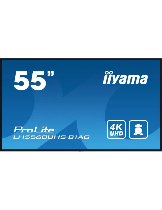 iiyama LH5560UHS-B1AG visualizzatore di messaggi Pannello A digitale 138,7 cm (54.6") LED Wi-Fi 500 cd m² 4K Ultra HD Nero