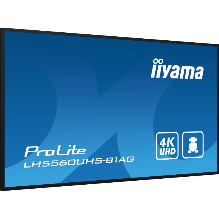 iiyama LH5560UHS-B1AG visualizzatore di messaggi Pannello A digitale 138,7 cm (54.6") LED Wi-Fi 500 cd m² 4K Ultra HD Nero