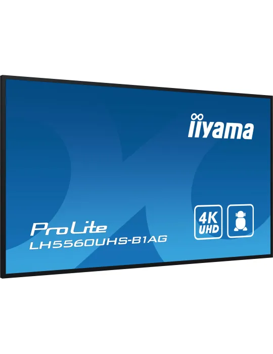 iiyama LH5560UHS-B1AG visualizzatore di messaggi Pannello A digitale 138,7 cm (54.6") LED Wi-Fi 500 cd m² 4K Ultra HD Nero