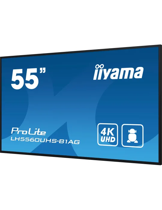 iiyama LH5560UHS-B1AG visualizzatore di messaggi Pannello A digitale 138,7 cm (54.6") LED Wi-Fi 500 cd m² 4K Ultra HD Nero
