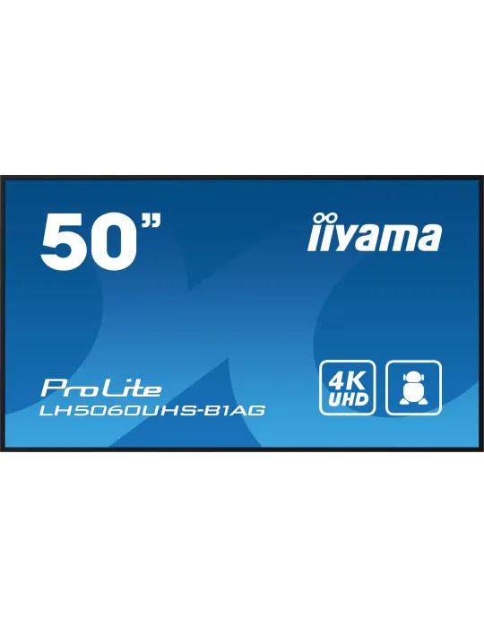 iiyama LH5060UHS-B1AG visualizzatore di messaggi Pannello A digitale 125,7 cm (49.5") LED Wi-Fi 500 cd m² 4K Ultra HD Nero