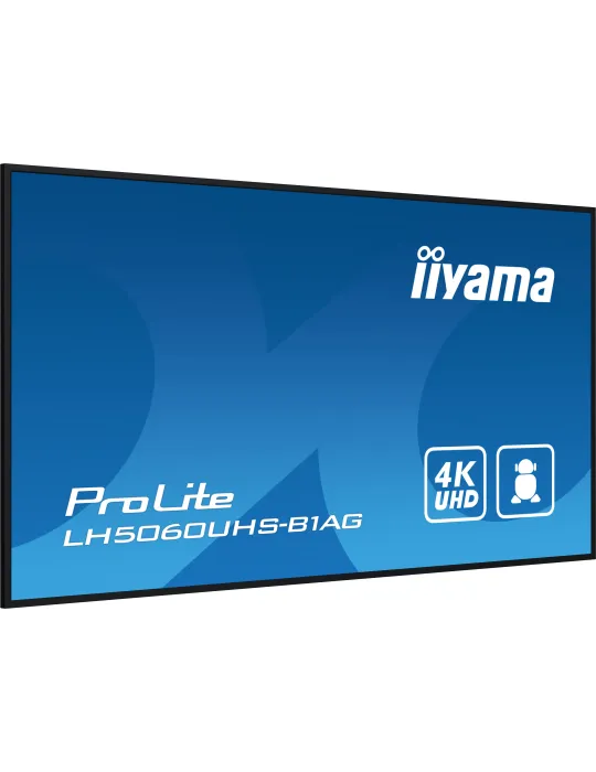 iiyama LH5060UHS-B1AG visualizzatore di messaggi Pannello A digitale 125,7 cm (49.5") LED Wi-Fi 500 cd m² 4K Ultra HD Nero