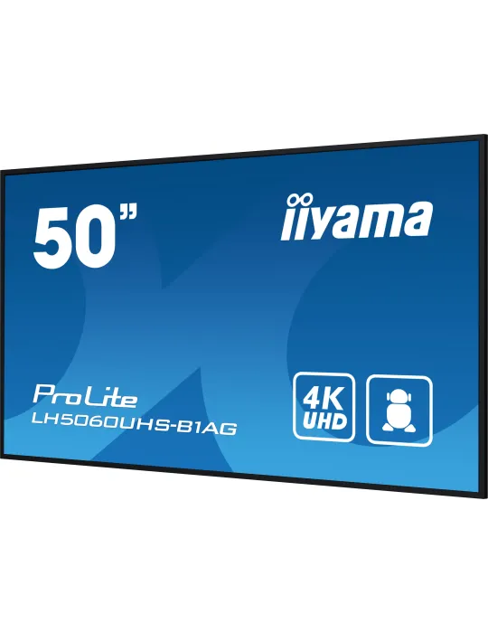 iiyama LH5060UHS-B1AG visualizzatore di messaggi Pannello A digitale 125,7 cm (49.5") LED Wi-Fi 500 cd m² 4K Ultra HD Nero