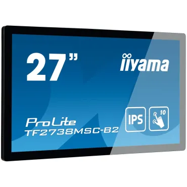 iiyama ProLite TF2738MSC-B2 Monitor PC 68,6 cm (27") 1920 x 1080 Pixel Full HD LED Touch screen Multi utente Nero