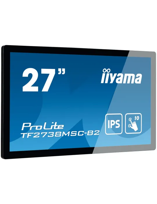 iiyama ProLite TF2738MSC-B2 Monitor PC 68,6 cm (27") 1920 x 1080 Pixel Full HD LED Touch screen Multi utente Nero