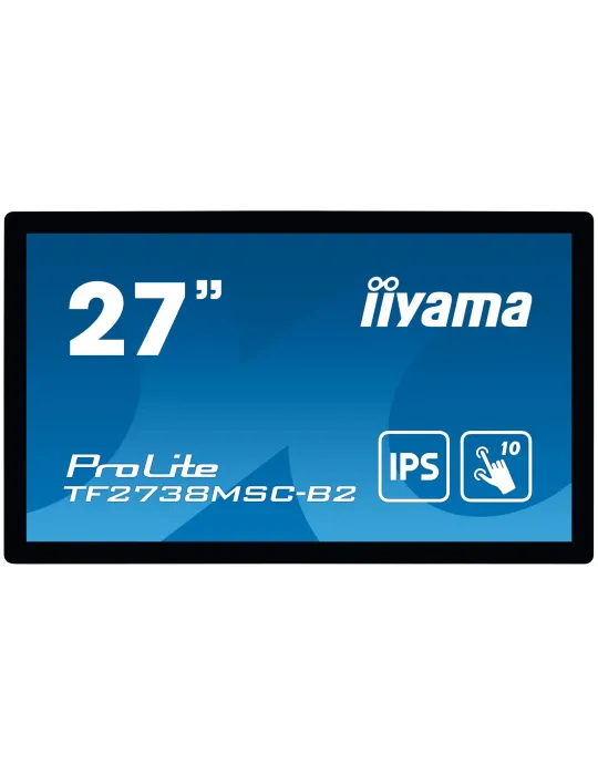 iiyama ProLite TF2738MSC-B2 Monitor PC 68,6 cm (27") 1920 x 1080 Pixel Full HD LED Touch screen Multi utente Nero