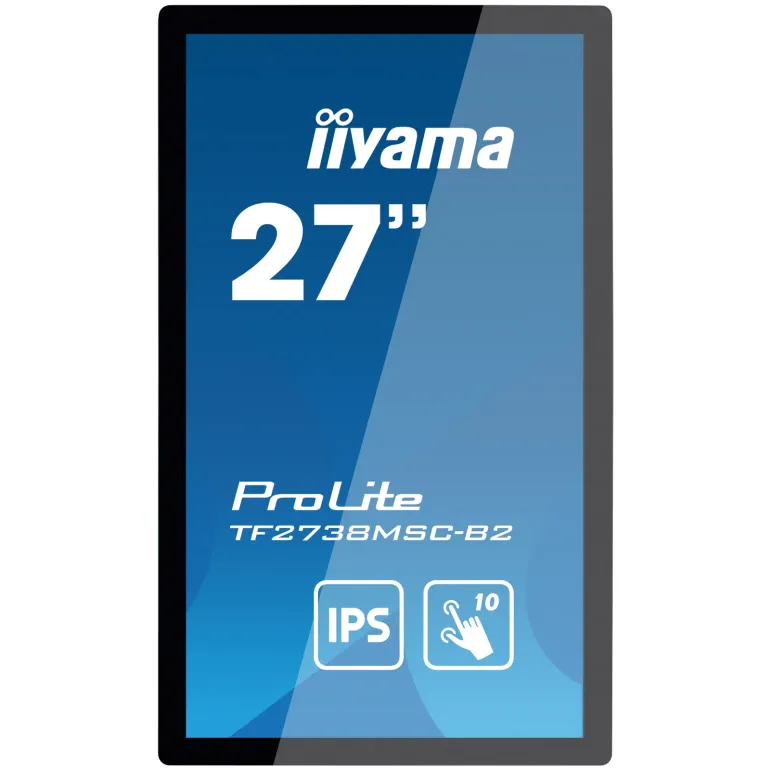iiyama ProLite TF2738MSC-B2 Monitor PC 68,6 cm (27") 1920 x 1080 Pixel Full HD LED Touch screen Multi utente Nero