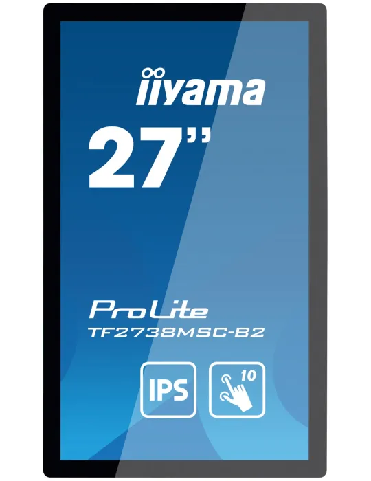 iiyama ProLite TF2738MSC-B2 Monitor PC 68,6 cm (27") 1920 x 1080 Pixel Full HD LED Touch screen Multi utente Nero
