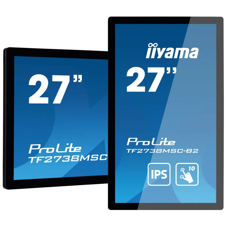 iiyama ProLite TF2738MSC-B2 Monitor PC 68,6 cm (27") 1920 x 1080 Pixel Full HD LED Touch screen Multi utente Nero