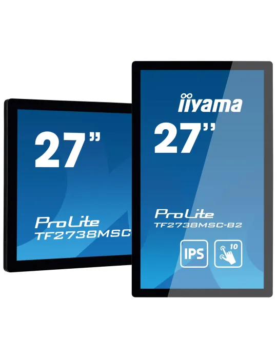iiyama ProLite TF2738MSC-B2 Monitor PC 68,6 cm (27") 1920 x 1080 Pixel Full HD LED Touch screen Multi utente Nero