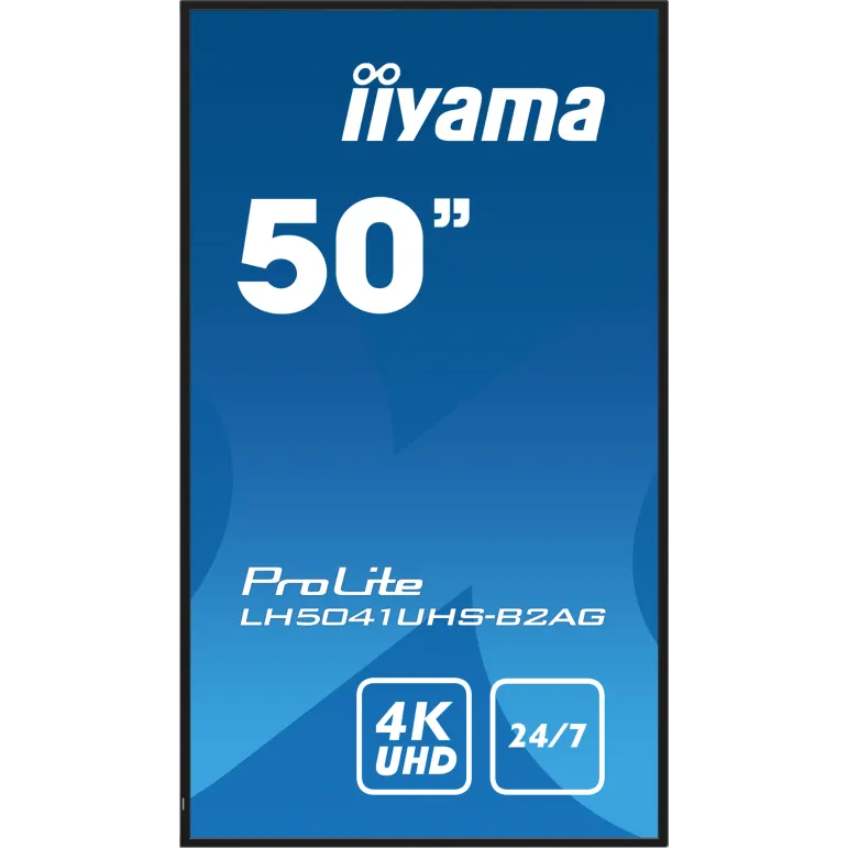 iiyama LH5041UHS-B2AG visualizzatore di messaggi Pannello piatto per segnaletica digitale 127 cm (50") LCD 500 cd m² 4K Ultra