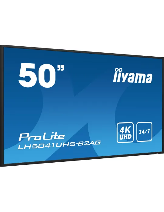 iiyama LH5041UHS-B2AG visualizzatore di messaggi Pannello piatto per segnaletica digitale 127 cm (50") LCD 500 cd m² 4K Ultra