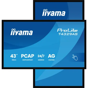 iiyama T4329AS-B1AG Monitor PC 108 cm (42.5") 3840 x 2160 Pixel 4K Ultra HD LED Touch screen Nero