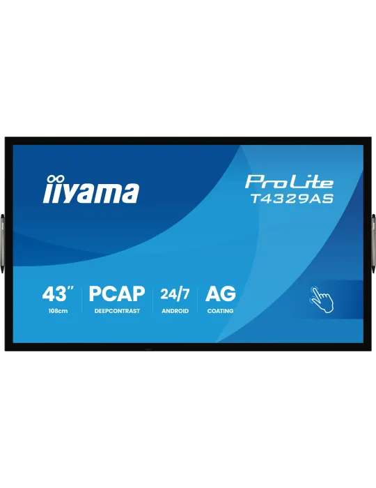 iiyama T4329AS-B1AG Monitor PC 108 cm (42.5") 3840 x 2160 Pixel 4K Ultra HD LED Touch screen Nero