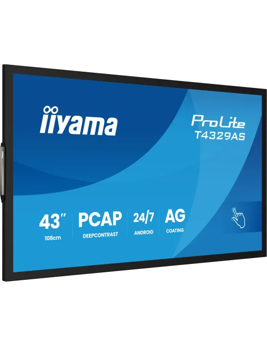iiyama T4329AS-B1AG Monitor PC 108 cm (42.5") 3840 x 2160 Pixel 4K Ultra HD LED Touch screen Nero