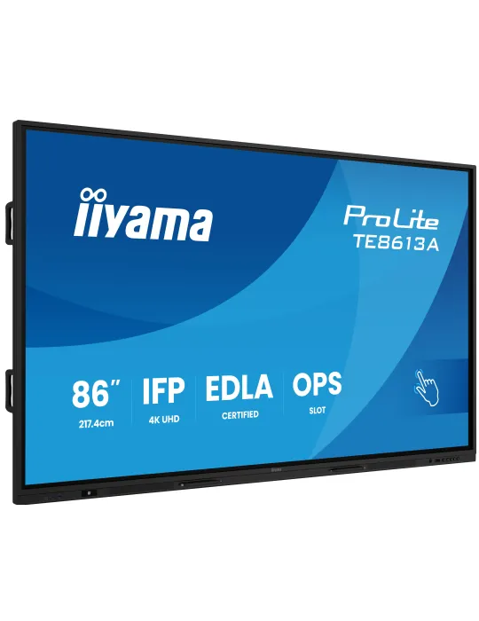 iiyama TE8613A-B2AG visualizzatore di messaggi Design chiosco 2,17 m (85.6") Wi-Fi 500 cd m² 4K Ultra HD Nero Touch screen
