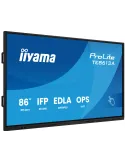 iiyama TE8613A-B2AG visualizzatore di messaggi Design chiosco 2,17 m (85.6") Wi-Fi 500 cd m² 4K Ultra HD Nero Touch screen
