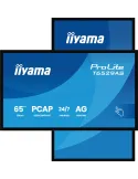 iiyama T6529AS-B1AG visualizzatore di messaggi Design chiosco 163,8 cm (64.5") LED Wi-Fi 420 cd m² 4K Ultra HD Nero Touch