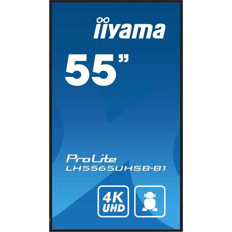 iiyama LH5565UHSB-B1 visualizzatore di messaggi Design chiosco 138,7 cm (54.6") LED Wi-Fi 800 cd m² 4K Ultra HD Nero Processore