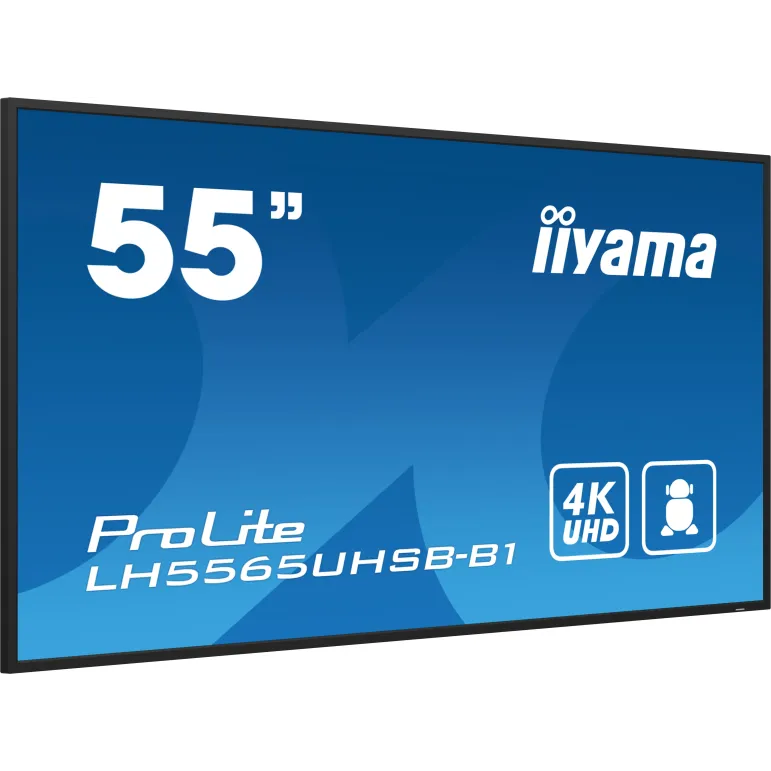 iiyama LH5565UHSB-B1 visualizzatore di messaggi Design chiosco 138,7 cm (54.6") LED Wi-Fi 800 cd m² 4K Ultra HD Nero Processore
