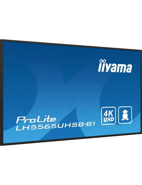 iiyama LH5565UHSB-B1 visualizzatore di messaggi Design chiosco 138,7 cm (54.6") LED Wi-Fi 800 cd m² 4K Ultra HD Nero Processore