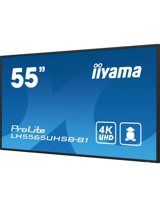 iiyama LH5565UHSB-B1 visualizzatore di messaggi Design chiosco 138,7 cm (54.6") LED Wi-Fi 800 cd m² 4K Ultra HD Nero Processore