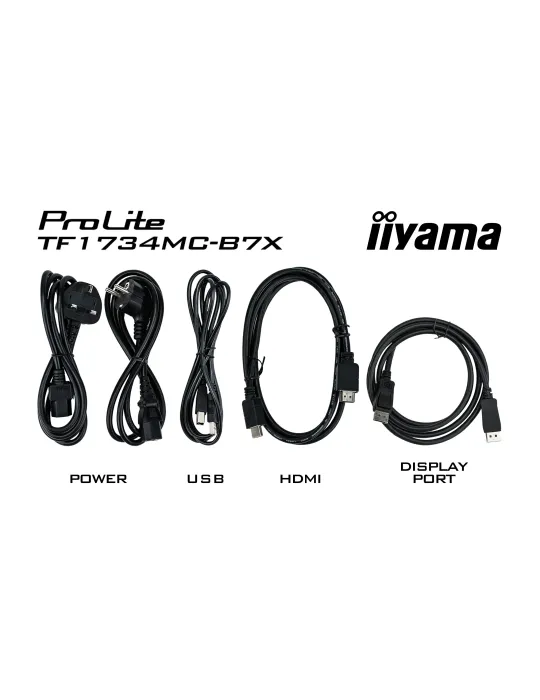 iiyama TF1734MC-B7X Monitor PC 43,2 cm (17") 1280 x 1024 Pixel SXGA LED Touch screen Nero