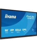 iiyama TE9813A-B2AG visualizzatore di messaggi Design chiosco 2,48 m (97.5") Wi-Fi 500 cd m² 4K Ultra HD Nero Touch screen