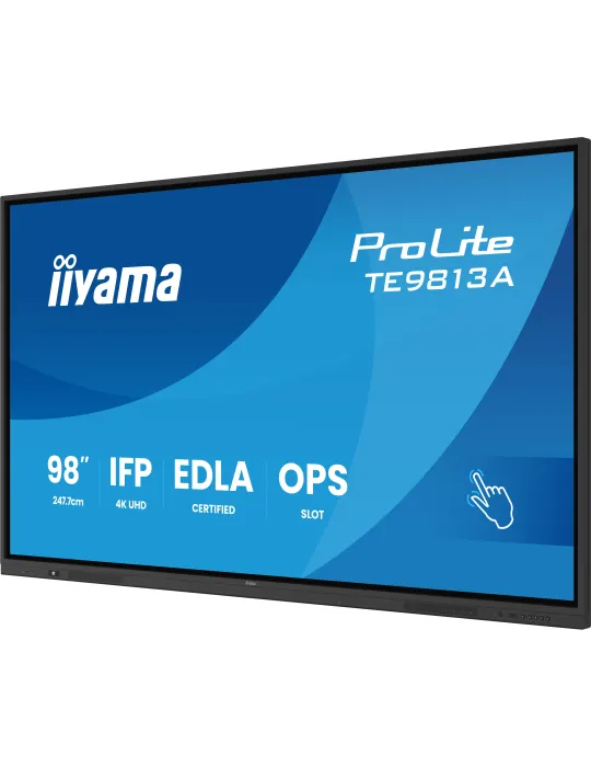 iiyama TE9813A-B2AG visualizzatore di messaggi Design chiosco 2,48 m (97.5") Wi-Fi 500 cd m² 4K Ultra HD Nero Touch screen
