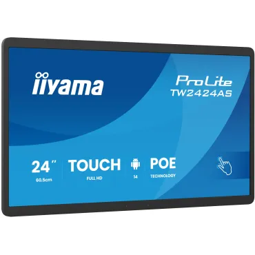 iiyama TW2424AS-B3P visualizzatore di messaggi Pannello piatto interattivo 60,5 cm (23.8") Wi-Fi 450 cd m² Full HD Nero Touch