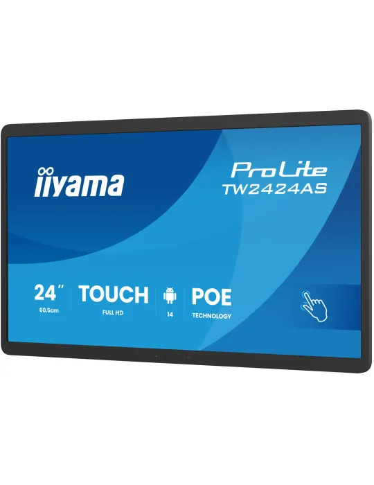 iiyama TW2424AS-B3P visualizzatore di messaggi Pannello piatto interattivo 60,5 cm (23.8") Wi-Fi 450 cd m² Full HD Nero Touch