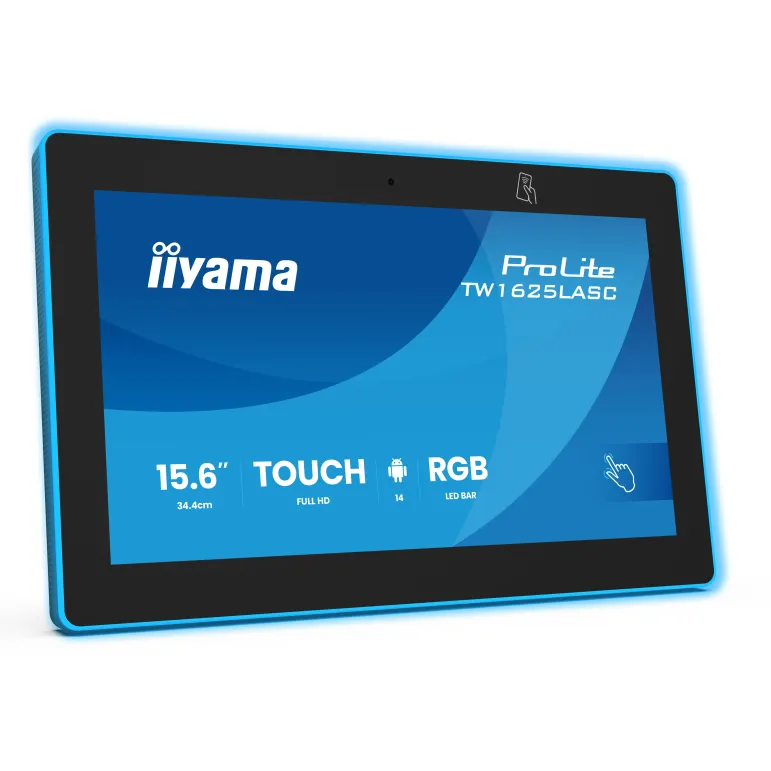 iiyama TW1625LASC-B3PNR espositore per sale riunioni 39,6 cm (15.6") 1920 x 1080 Pixel LED Wi-Fi 6 (802.11ax), Wi-Fi 5