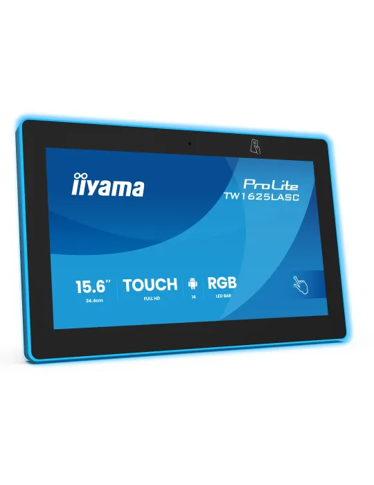 iiyama TW1625LASC-B3PNR espositore per sale riunioni 39,6 cm (15.6") 1920 x 1080 Pixel LED Wi-Fi 6 (802.11ax), Wi-Fi 5