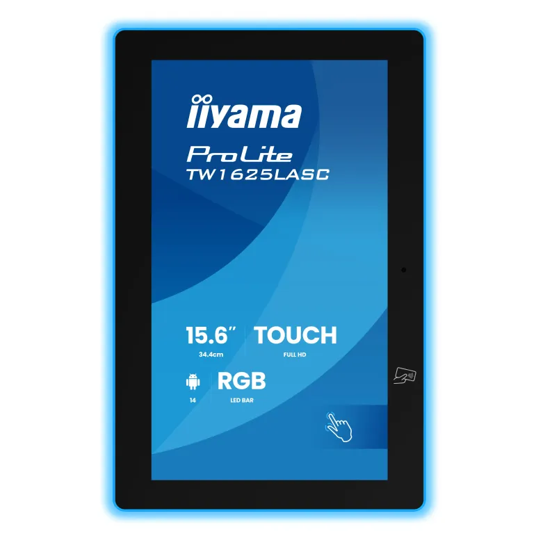 iiyama TW1625LASC-B3PNR espositore per sale riunioni 39,6 cm (15.6") 1920 x 1080 Pixel LED Wi-Fi 6 (802.11ax), Wi-Fi 5