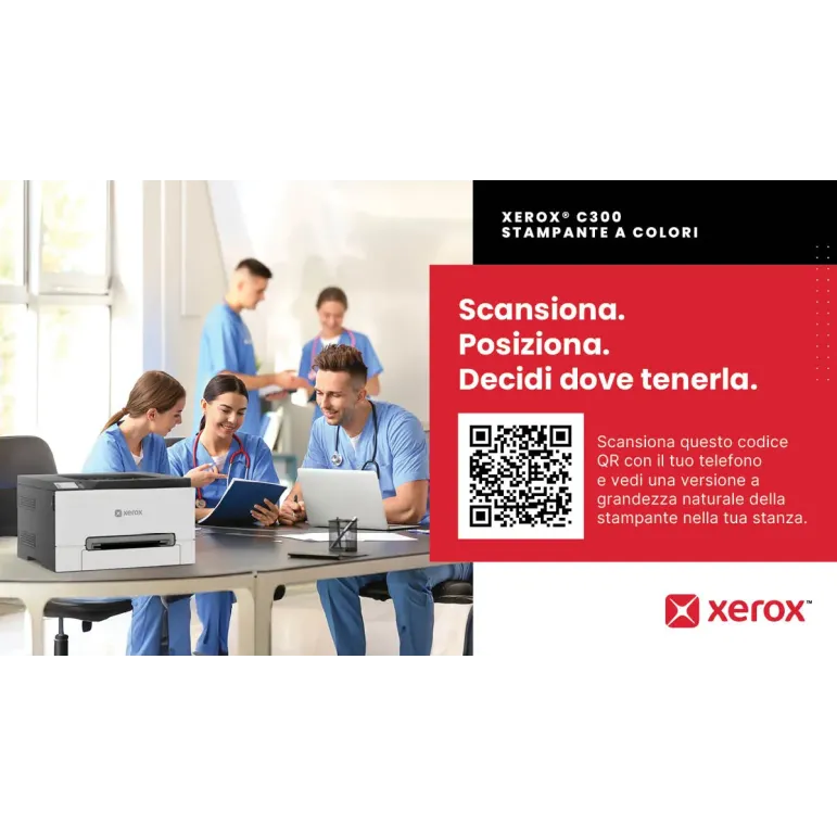 Xerox C300 Stampante Laser A4 a colori, WI-FI, 30 ppm