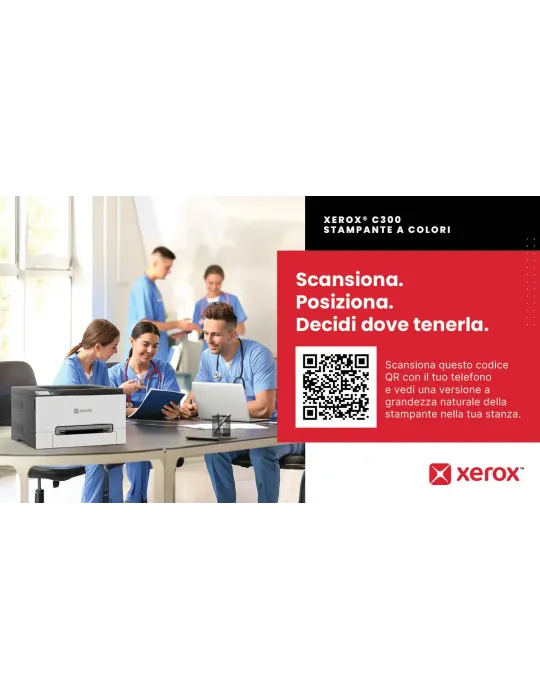 Xerox C300 Stampante Laser A4 a colori, WI-FI, 30 ppm