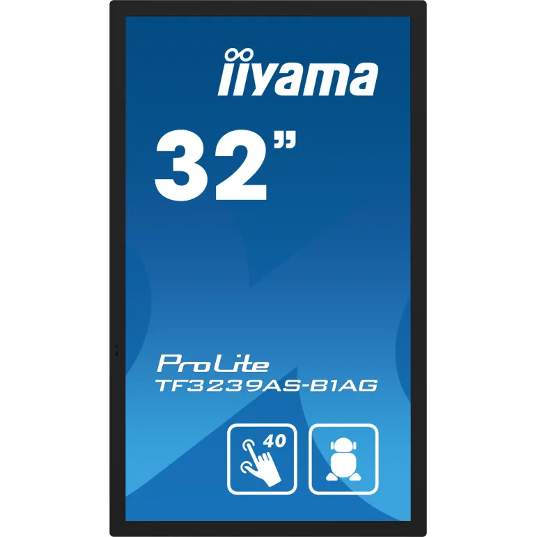 iiyama TF3239AS-B1AG Monitor PC 80 cm (31.5") 1920 x 1080 Pixel Full HD LED Touch screen Nero