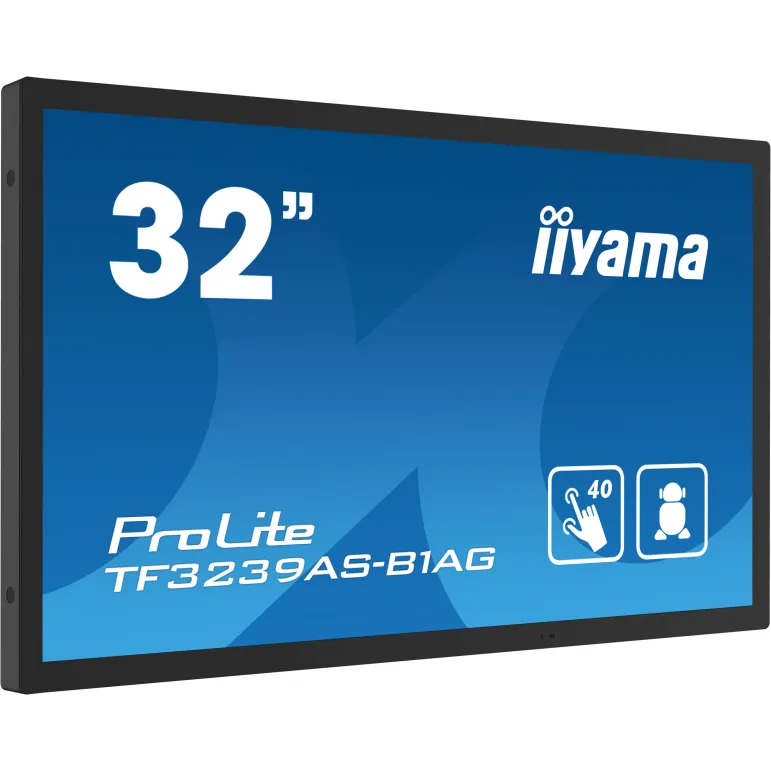 iiyama TF3239AS-B1AG Monitor PC 80 cm (31.5") 1920 x 1080 Pixel Full HD LED Touch screen Nero